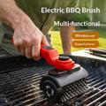 MY-118 Elektrisk, batteridrevet grillbørste - rød / svart