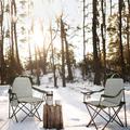 MYDAYS OUTDOOR 850230 Oppvarmet setepute med ryggstøtte - Grå