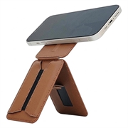 MagSafe-kompatibelt stativ/selfiestang med kortholder til iPhone - brun