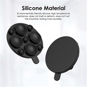 MagSafe-telefonholder i silikon med sugekopp - svart