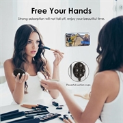 MagSafe-telefonholder i silikon med sugekopp - svart