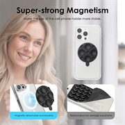 MagSafe-telefonholder i silikon med sugekopp - svart