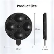 MagSafe-telefonholder i silikon med sugekopp - svart