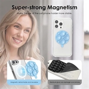 MagSafe-telefonholder i silikon med sugekopp - himmelblå