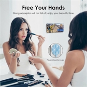 MagSafe-telefonholder i silikon med sugekopp - himmelblå