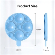 MagSafe-telefonholder i silikon med sugekopp - himmelblå