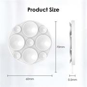 MagSafe-telefonholder i silikon med sugekopp - hvit