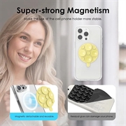 MagSafe-telefonholder i silikon med sugekopp - gul