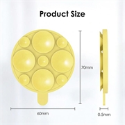 MagSafe-telefonholder i silikon med sugekopp - gul