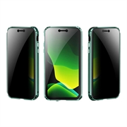 iPhone 11 Magnetisk Deksel med Personvernherdet Glass - Gull