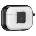 Magnetisk etui til Apple AirPods Pro, TPU-deksel til Bluetooth-øretelefoner i spennedesign med karabinkrok