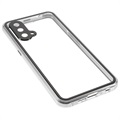 OnePlus Nord CE 5G Magnetic Deksel med Herdet Glass Bakbeskytter - Sølv