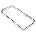 Samsung Galaxy S22 5G Magnetic Deksel med Herdet Glass - Sølv