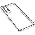 Sony Xperia 1 III Magnetic Deksel med Herdet Glass Bakbeskytter - Sølv
