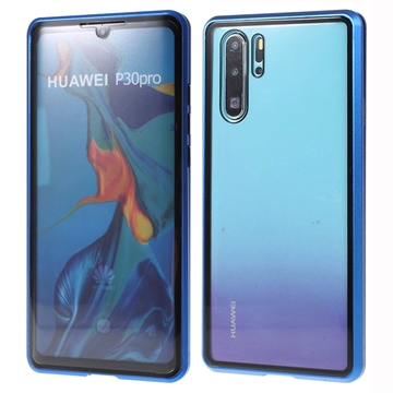 Huawei P30 Pro Magnetic Deksel med Herdet Glass