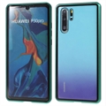 Huawei P30 Pro Magnetic Deksel med Herdet Glass - Grønn