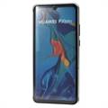 Huawei P30 Pro Magnetic Deksel med Herdet Glass - Sølv