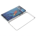 Huawei P30 Pro Magnetic Deksel med Herdet Glass - Sølv