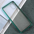 Samsung Galaxy A51 Magnetisk Deksel med Herdet Glass - Grønn