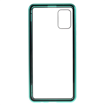Samsung Galaxy A51 Magnetisk Deksel med Herdet Glass - Grønn