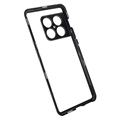 OnePlus 10 Pro Magnetisk Deksel med Herdet Glass - Svart