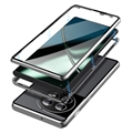 OnePlus 11 Magnetisk Deksel med Herdet Glass - Sølv