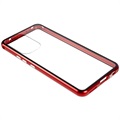 Samsung Galaxy A53 5G Magnetisk Deksel med Herdet Glass - Rød