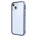 iPhone 13 Magnetisk Deksel med Herdet Glass - Blå