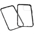 iPhone 13 Pro Magnetisk Deksel med Herdet Glass - Svart
