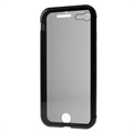 iPhone 7/8/SE (2020)/SE (2022) Magnetisk Deksel med Herdet Glass - Svart