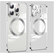 iPhone 14 Pro Max Magnetic Hybrid-deksel - Sølv