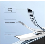 iPhone 14 Pro Max Magnetic Hybrid-deksel - Sølv