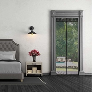 Magnetisk dørgardin i netting - 120x210cm - Svart