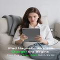 Magnetisk trådløs lader 18W - iPad Air 13 2025/2024/Pro 12.9 2022/2021/2020/2018 - Svart