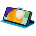 Samsung Galaxy A54 5G Mandala Series Lommebok-deksel - Blå