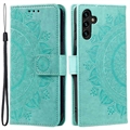 Samsung Galaxy A54 5G Mandala Series Lommebok-deksel - Grønn