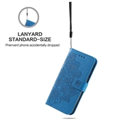 Motorola Edge 60 Fusion Mandala Series Lommebok-deksel - Blå