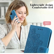 Motorola Edge 60 Fusion Mandala Series Lommebok-deksel - Blå