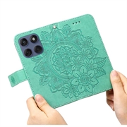 Motorola Edge 60 Fusion Mandala Series Lommebok-deksel - Grønn