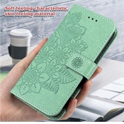 Motorola Edge 60 Fusion Mandala Series Lommebok-deksel - Grønn
