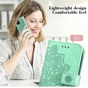 Motorola Edge 60 Fusion Mandala Series Lommebok-deksel - Grønn