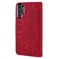 Mandala Series Samsung Galaxy Note10+ Lommebok-deksel - Rød
