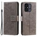 Xiaomi Redmi 12C Mandala Series Lommebok-deksel - Grå