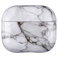 Marble Pattern AirPods 3 Deksel - Hvit