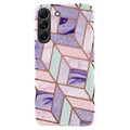 Marble Pattern Electroplated IMD Samsung Galaxy S22+ 5G TPU-deksel
