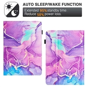 Amazon Kindle Paperwhite 4/3/2 Folio-etui med marmormønster - lilla