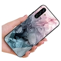 Samsung Galaxy A04s/A13 5G Marble Pattern Hybrid-deksel - Grå / Rosa
