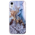 iPhone XR Marble Pattern IMD TPU-deksel - Lava