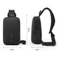 Mark Ryden MR737 4L skulderveske med USB-A/USB-C-ladeporter - svart