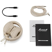 Marshall Major V On-Ear trådløse Bluetooth-hodetelefoner - Krem